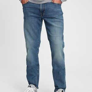 Men's Straight Jeans in GapFlex Size 31x32 Color Light Wash
